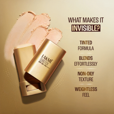 Lakmē Sun Expert Invisible Sunstick SPF 50+ PA++++ for UVA/B,No white cast,on the go protection 18G - Image 3