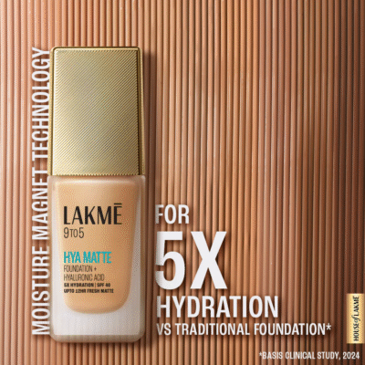 Lakmē 9to5 Hya Matte Foundation + Hyaluronic Acid - Image 4